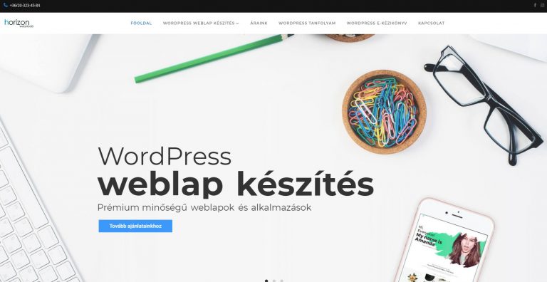 WordPress honlapkészítés